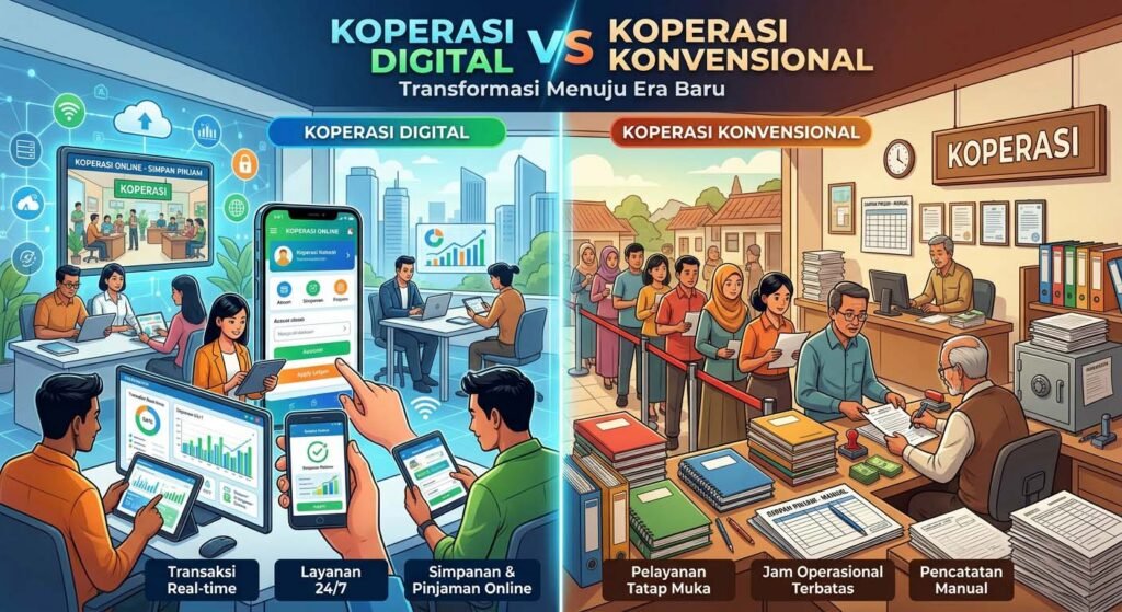 Koperasi Digital vs Koperasi Konvensional: Apa Perbedaannya?